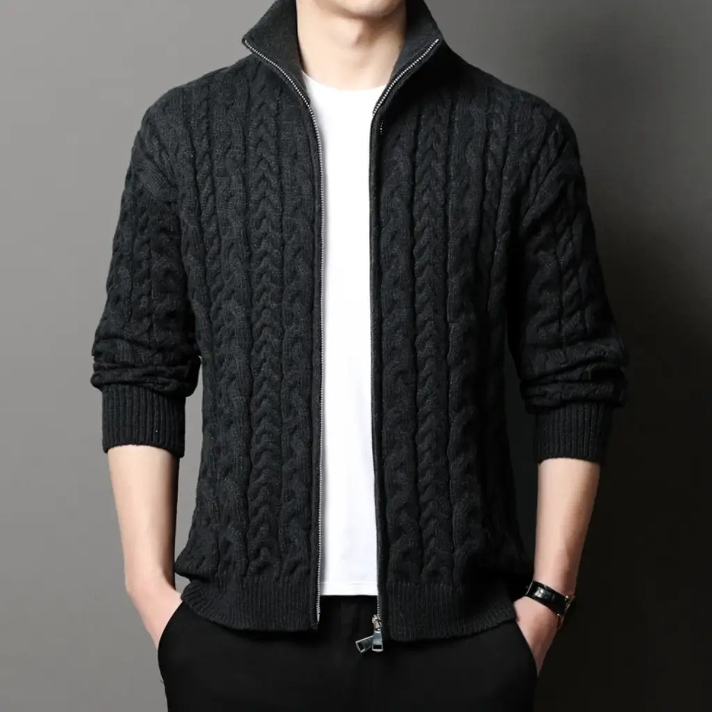 cardigan masculino slim	virtus store